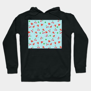 watermelon and cherries pattern Hoodie